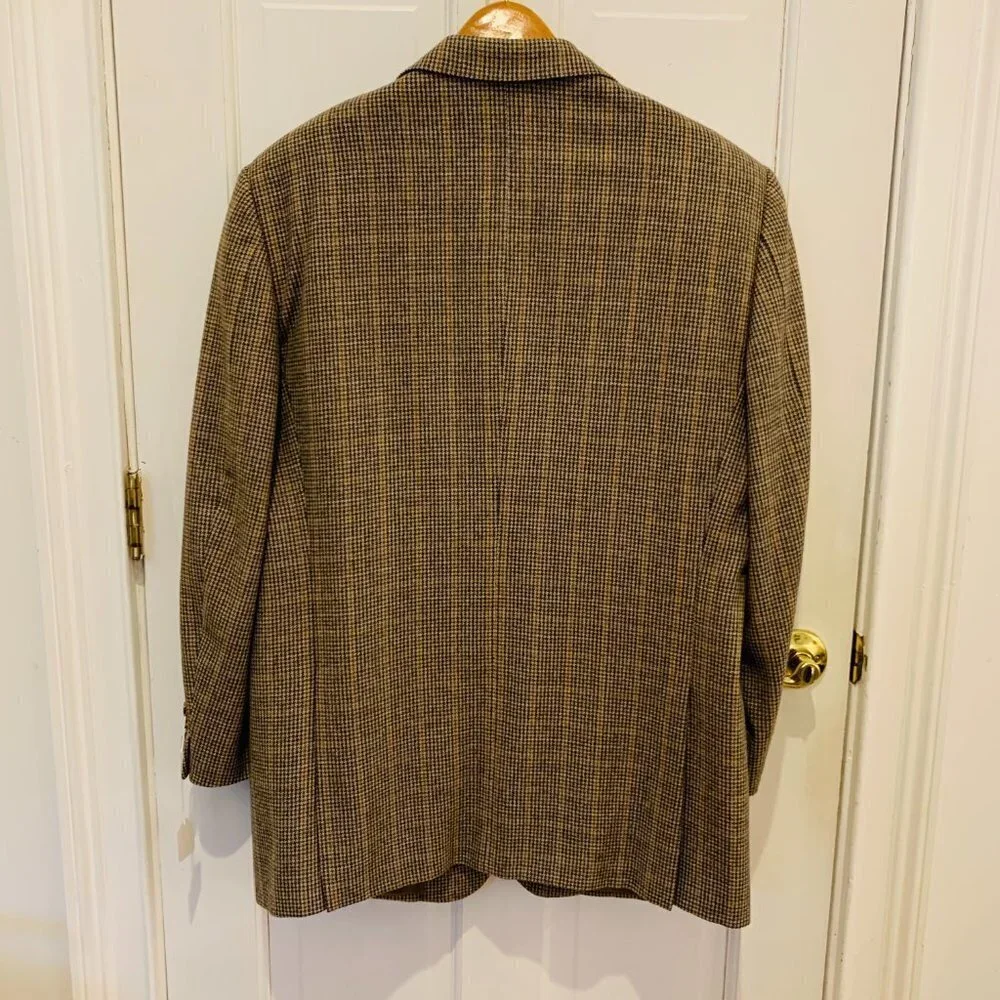Ermenegildo Zegna Trofeo Tweed Wool Blend EU 54 Sport Coat Blazer Size Large